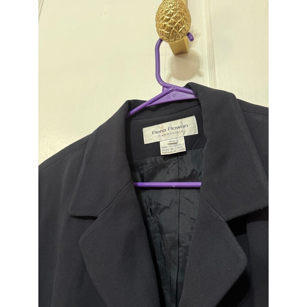 Rena Rowan essentials women’s size 18 W black blouse blazer - Picture 4 of 7